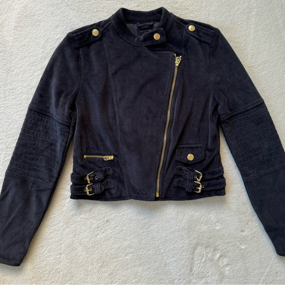 True Religion Bomber Moto Jacket size XS